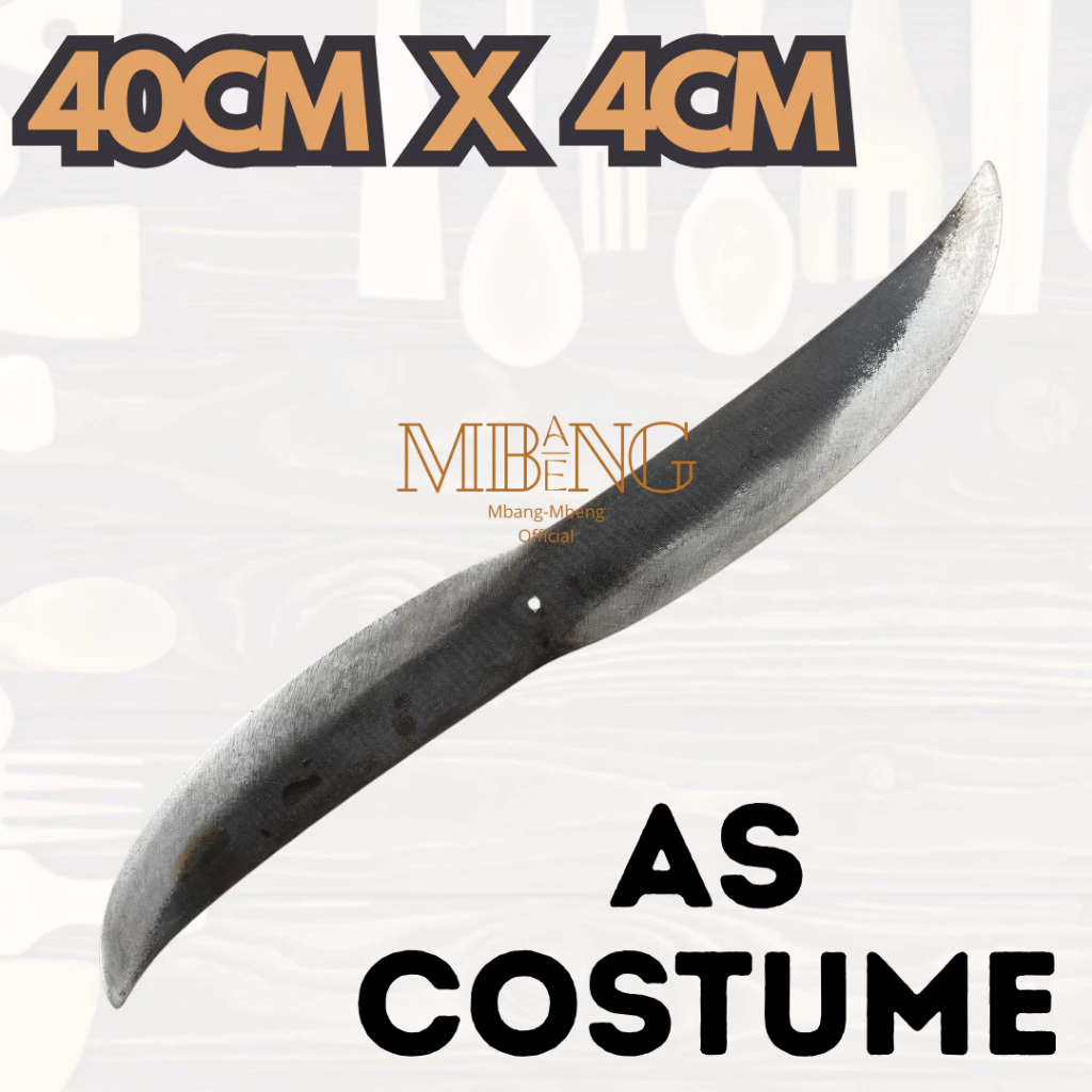 Pisau Cacah Rumput Uk 40 cm Lubang As Costume - Gambar 2