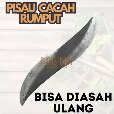 Pisau Cacah Rumput Uk 40 cm Lubang As Costume - Gambar 3