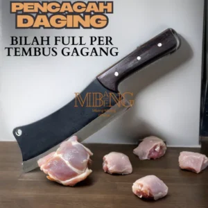 Mbang-Mbeng Pisau potong daging ayam per asli 4 mm / pencacah daging ayam / pisau cacah daging
