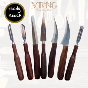 Mbang-Mbeng pisau garnish set 7 / pisau ukir buah dan sayur / pisau hias Tumpeng