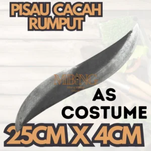 Mbang-Mbeng Pisau Cacah Rumput Uk 25 cm Lubang As Costume
