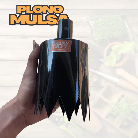Mbang-Mbeng Plong Mulsa diameter 9cm / Alat Pelubang Plastik Mulsa Tanpa Gagang / pelubang - Gambar 4