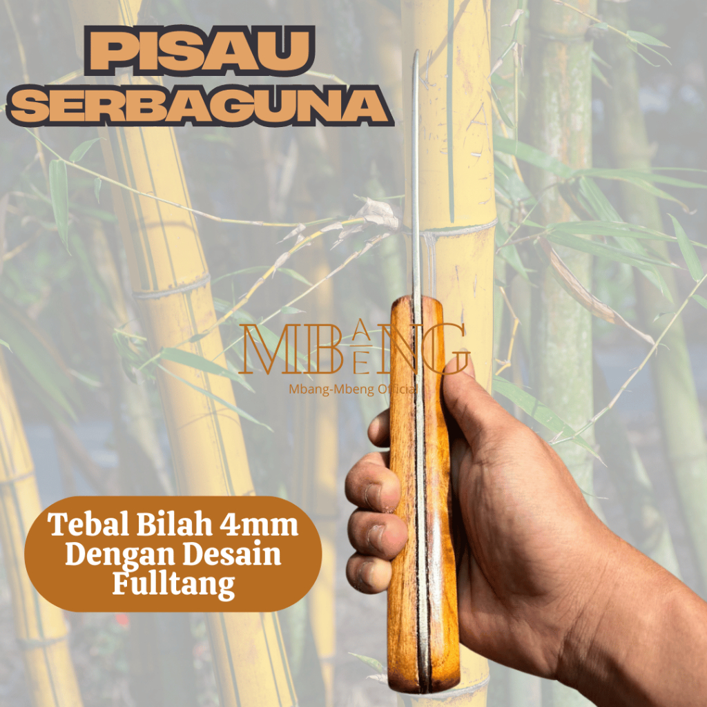 Golok Tebas Baja Per 4,5mm Panjang 40cm - Gambar 4