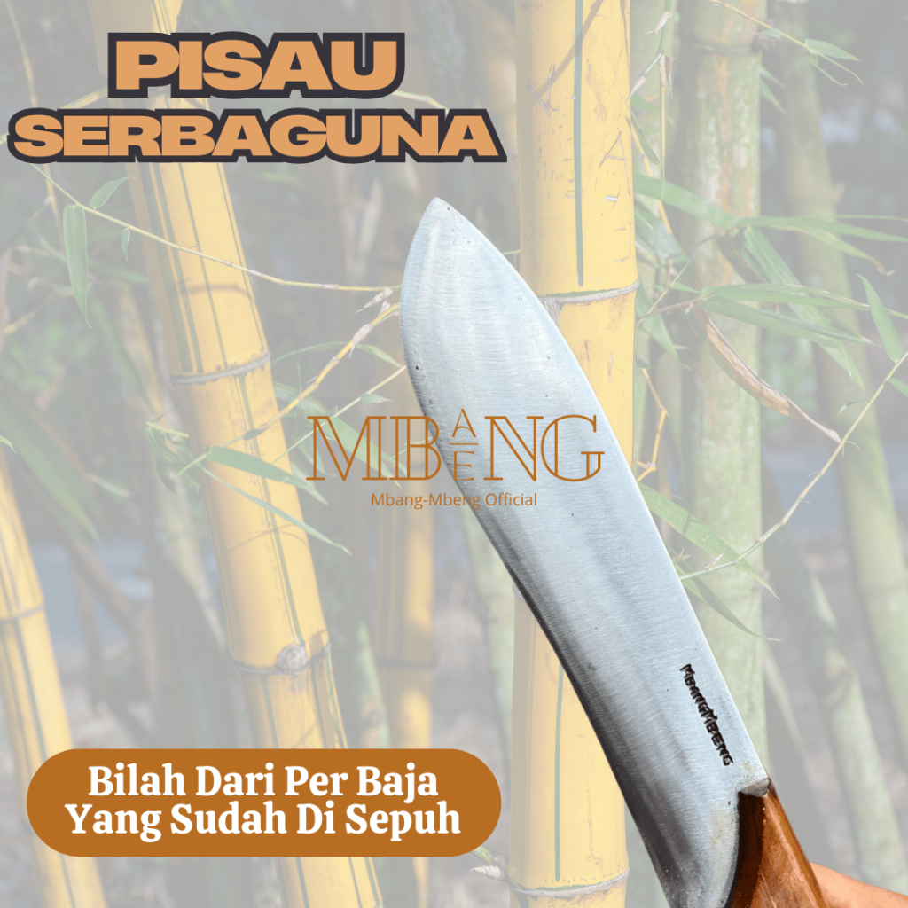 Golok Tebas Baja Per 4,5mm Panjang 40cm - Gambar 3