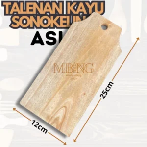 Mbang-Mbeng Talenan Kayu 25Cm X 12Cm Sonokeling Asli