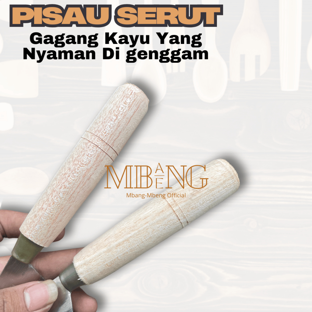 Mbang-Mbeng Pisau Serut Bambu Layang-Layang Staineees - Gambar 2